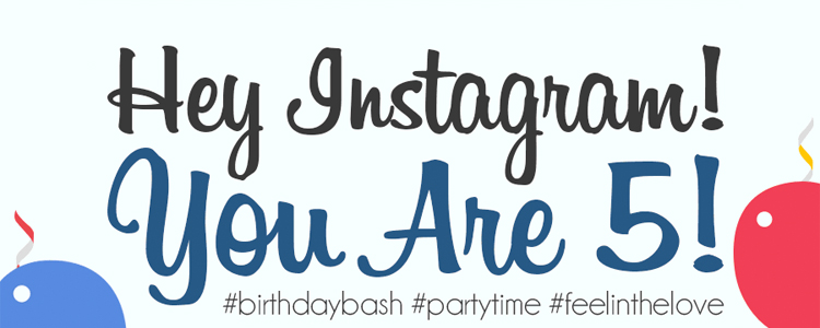 Instagram turned five on Tuesday. Happy Birthday, Instagram!