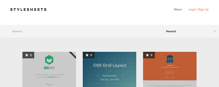 Stylesheets is a community-generated collection of the best CSS resources.