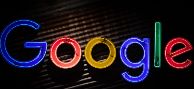 Google Neon Sign