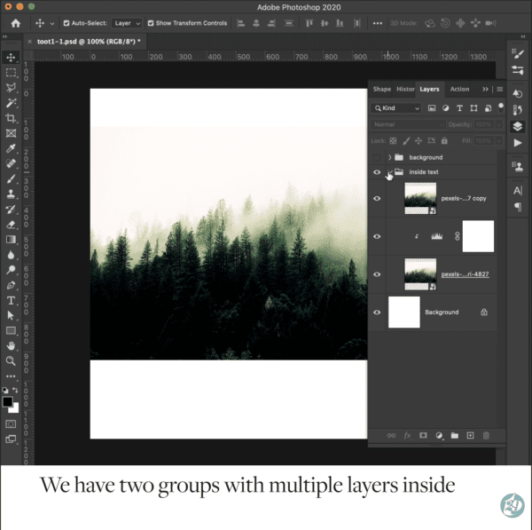 2 Ways Mask with Text in Photoshop - From Beginner to Advanced Levels ...