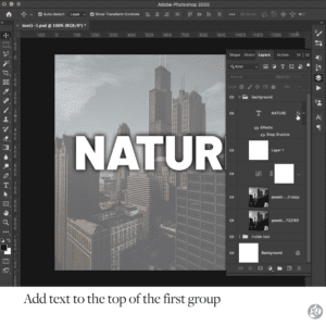 2 Ways Mask with Text in Photoshop - From Beginner to Advanced Levels ...