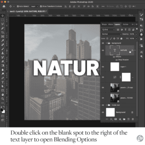 2 Ways Mask with Text in Photoshop - From Beginner to Advanced Levels ...