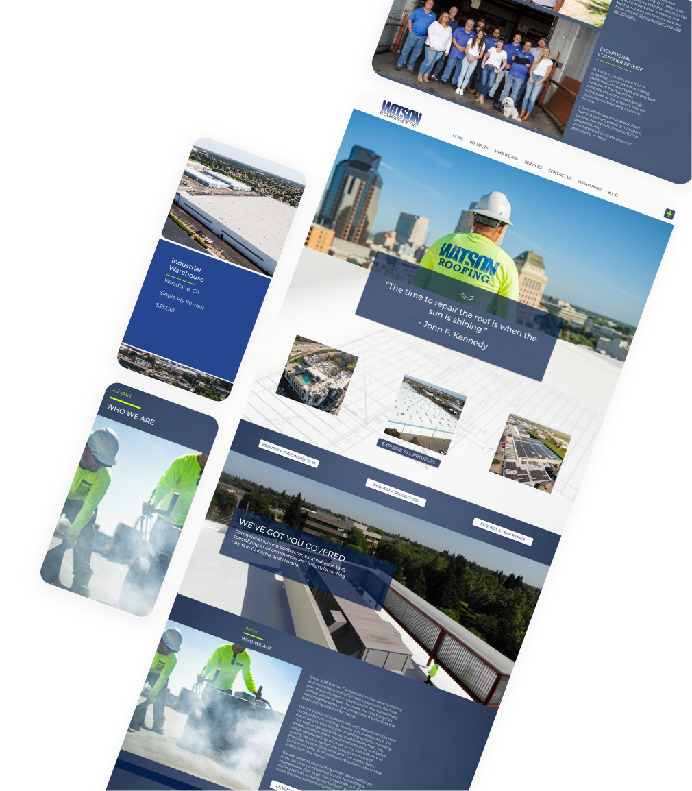 Watson Companies Inc construction company marketing render
