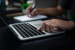 marketer writing organic content for new AEO practices