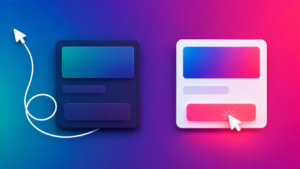 Two contrasting web form designs